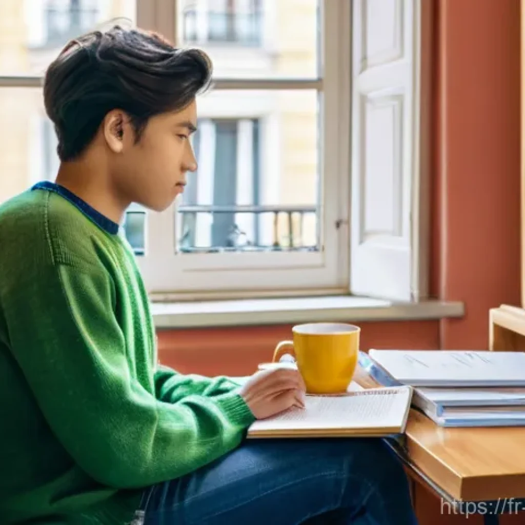 청소년상담사 실기시험 연습 방법 - **Prompt:** A focused and diligent young adult, appearing to be in their early twenties, deeply engr...