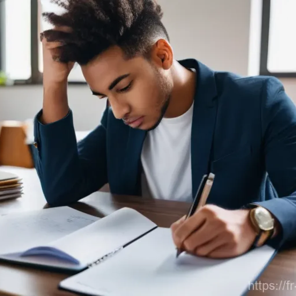 청소년상담사 시험에서 실수를 줄이는 방법 - **Prompt:** A young adult (20s, gender-neutral) sitting at a clean, modern desk in a well-lit exam h...